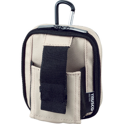 TRUSCO [Sold out and discontinued] Compact Tool Case Wide 2 Pockets Beige TCTC1803W-BG 1 pc