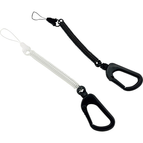 에어 제이 카라비나 스마트 폰 나선형 스트랩 BK ASS-16BK 1 개