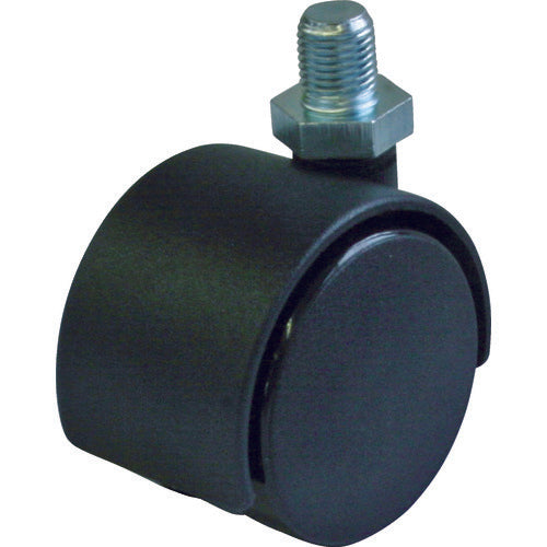 유에이 나사식식 자재 쌍륜 캐스터 나일론 바퀴 직경 50mm OTHERS PT형 나사 치수 M12×15피치 1.25 PT-50T-M12 1개