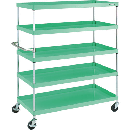 ＴＲＵＳＣＯ　【売り切り廃番】　フレックスワゴン　１０００Ｘ６５０Ｈ１５００　４段　ヤンググリーン　FLW-1044YG　1 台