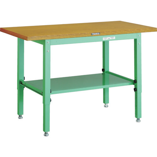 TRUSCO UTV형 작업대 1200X600XH600-810 영 그린색 UTV-1260YG 1대