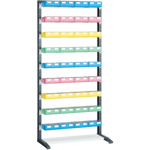 TRUSCO UPR Rack H1900 Large Blue Bottle x 12 Red, Yellow, and Light Green 8 Bottles Each with Lid UPR-L1809BF 1 Unit