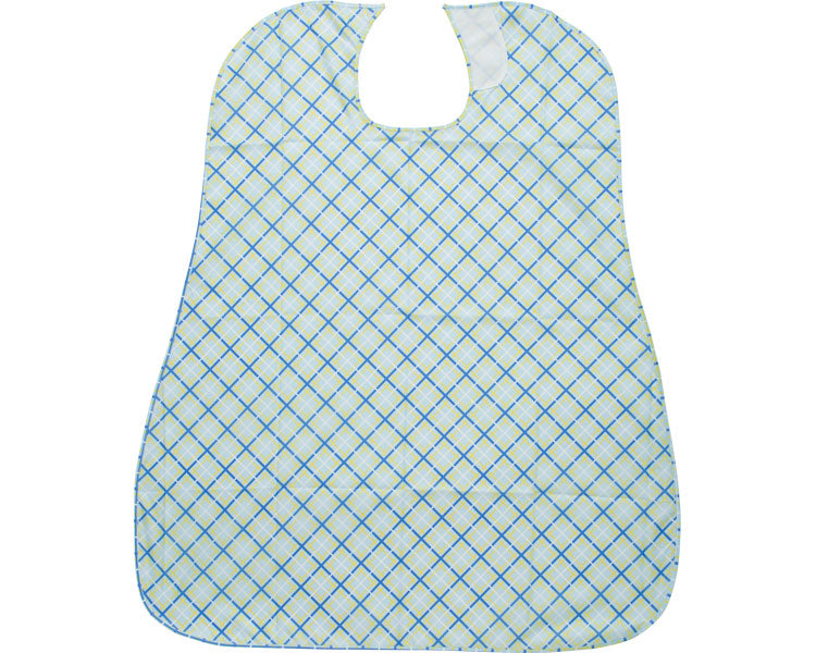 개원대 식사용 앞치마 / CX-01002 격자 블루 1