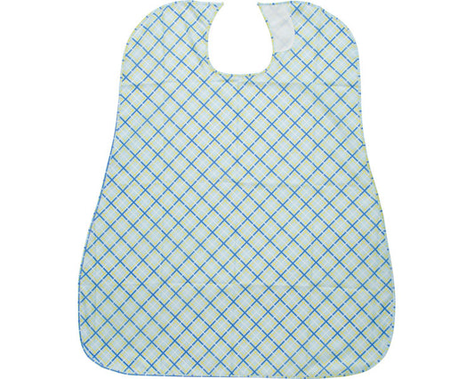 개원대 식사용 앞치마 / CX-01002 격자 블루 1