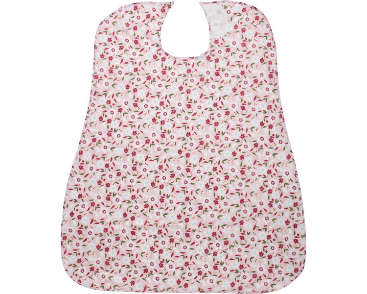 介援隊　食事用エプロン / CX-01002　花柄ピンク　1