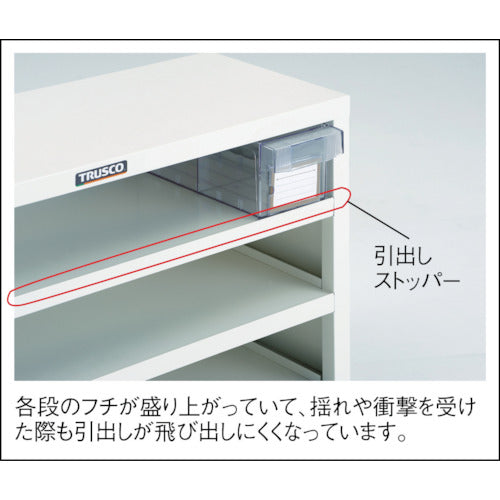 ＴＲＵＳＣＯ　引出しユニット５５３×６０５　透明引出　Ａ−１Ｘ２８個　VA-47BN　1 台