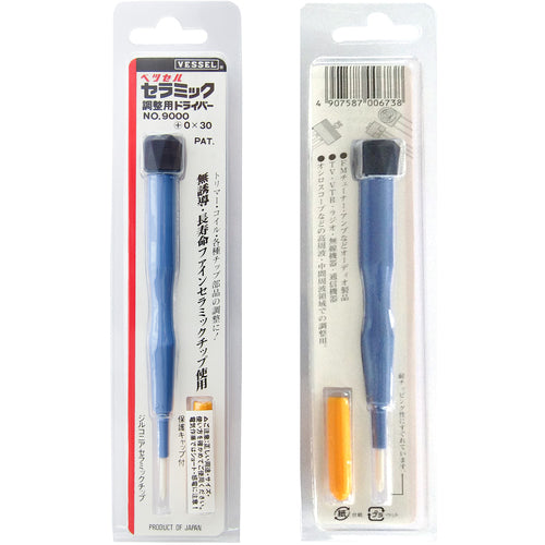 ＶＥＳＳＥＬ　セラミック調整用ドライバ−　９０００＋ＮＯ．０Ｘ３０　9000-0-30　1 本
