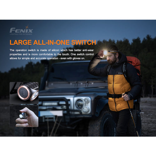 FENIX Rechargeable LED Headlight HM50RV20 HM50RV20 1 piece