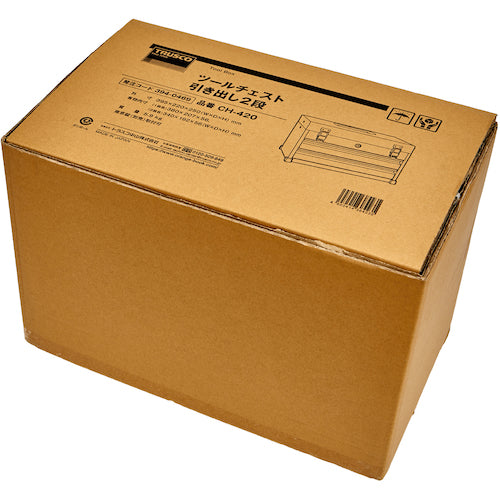 TRUSCO Tool Chest W395xD220xH250 2 Drawers CH-420 1 pc