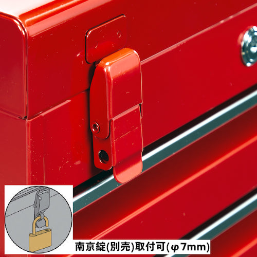 TRUSCO Tool Chest W395xD220xH250 2 Drawers CH-420 1 pc