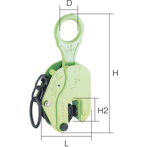 EAGLE Lightweight Vertical Lifting Clamp E-1t (3-20) E-1-3-20 1 unit