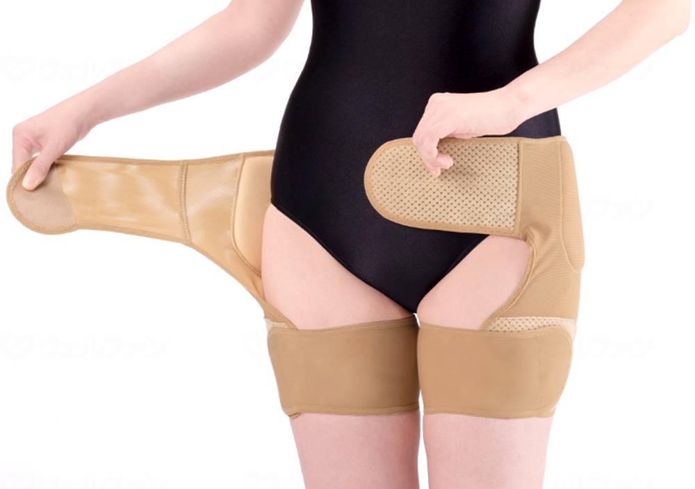 セルヴァン接骨院の先生が監修した股関節ﾍﾞﾙﾄ（両足用 ﾍﾞｰｼﾞｭ M-L