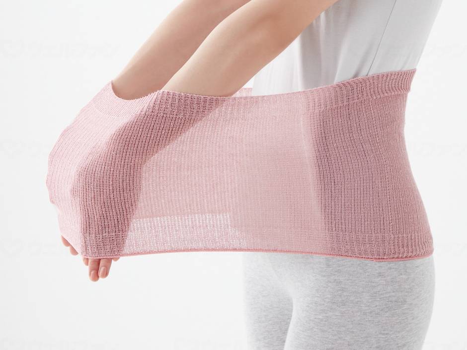 Belly warmer made of Servan Silk cotton, pink