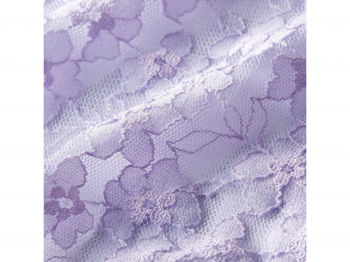 Servan Silk Lace Neck Cover Lavender