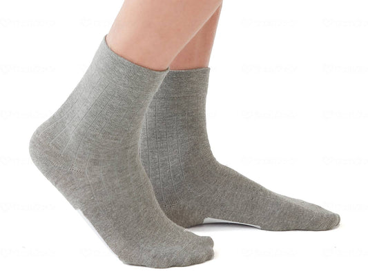Servan elasticated socks for men with room to write your name, grey