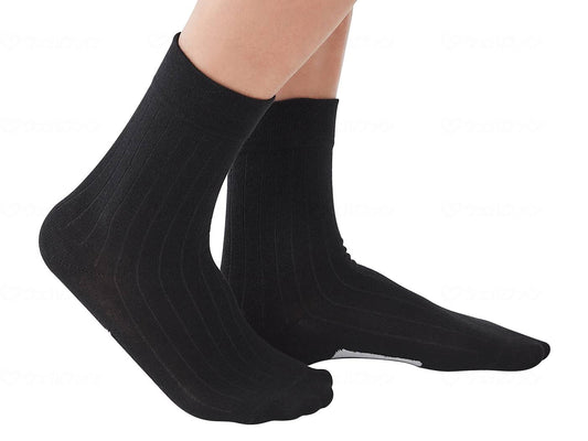 Servan elasticated socks for men with name writing, black