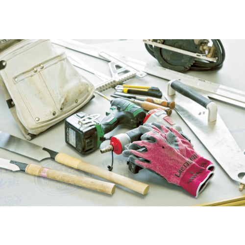 SHOWA 천연 고무 등받이 장갑 라이트 그립 레드 M 사이즈 NO341-MR 1 쌍