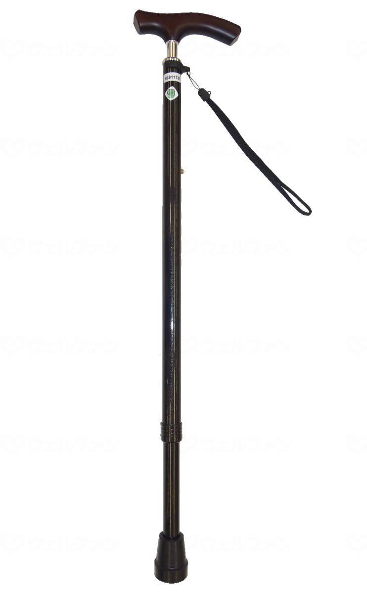 グラフィックソリューションズｽﾘﾑﾈｯｸ伸縮杖　ﾍﾞｰｼｯｸﾀｲﾌﾟ ﾌﾞﾗｯｸﾗﾒ