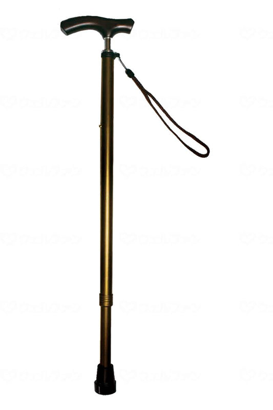 グラフィックソリューションズｽﾘﾑﾈｯｸ伸縮杖　ﾍﾞｰｼｯｸﾀｲﾌﾟ ﾌﾞﾗｳﾝ