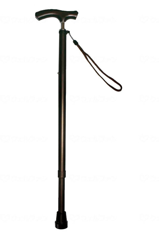 グラフィックソリューションズｽﾘﾑﾈｯｸ伸縮杖　ﾍﾞｰｼｯｸﾀｲﾌﾟ ﾏｯﾄﾌﾞﾗｳﾝ