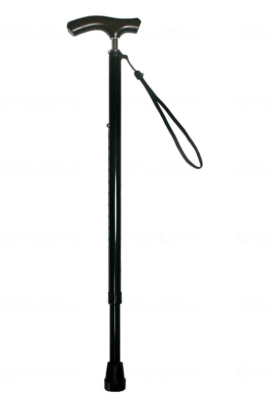 グラフィックソリューションズｽﾘﾑﾈｯｸ伸縮杖　ﾍﾞｰｼｯｸﾀｲﾌﾟ ﾌﾞﾗｯｸ