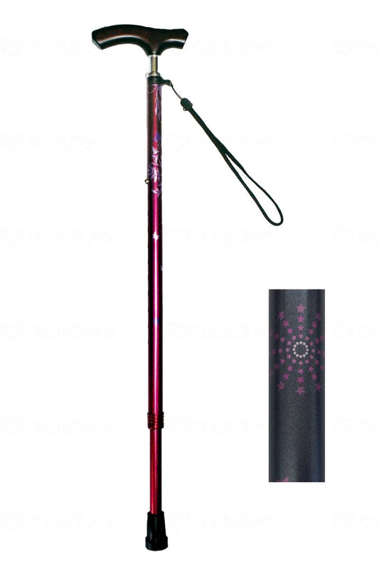 グラフィックソリューションズｽﾘﾑﾈｯｸ伸縮杖　ｽﾘﾑﾀｲﾌﾟ 花火