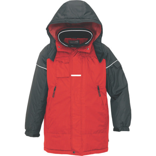 アイトス　防寒コート　レッドＬ　AZ-6060-009-L　1 着