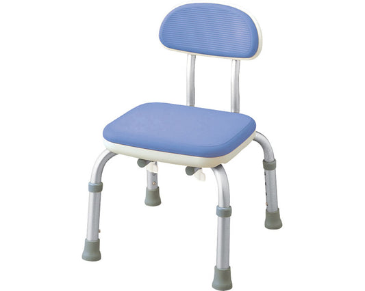 安寿　シャワーベンチMini-S　背付 / 536-202　ブルー　1