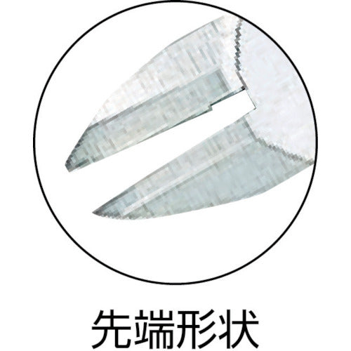 メリー　アールカットニッパ（凹刃）　ＨＷ２５Ｒ　１５０ｍｍ　HW25R-150　1 丁