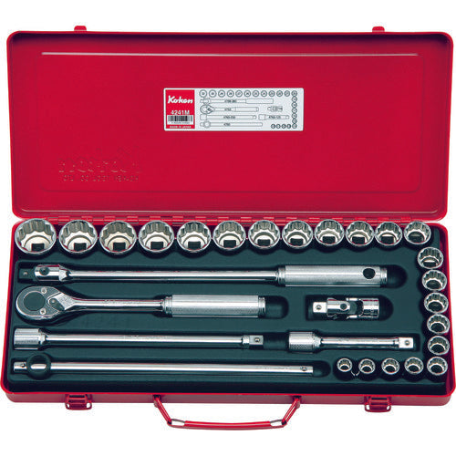 Ko-ken 소켓 세트 삽입 각 12.7mm 4241M 1 S