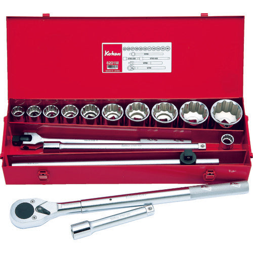Ko-ken 소켓 세트 삽입 각 19.0mm 6201M 1 S