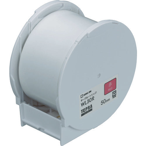 ＫＩＮＧ　ＪＩＭ　ラベルプリンタ用テープカートリッジ　Ｇｒａｎｄテープカートリッジ　赤５０　WL50R　1 個