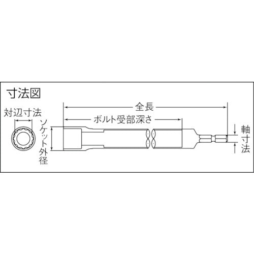 TOP 경천 소켓 17mm 전장 300mm ESL-173 1개