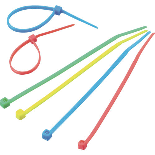 TRUSCO Color Cable Ties Width 8.0mm x Length 550mm Maximum Binding φ160 Standard Type Assorted TRCVR-550-S 1 Bag