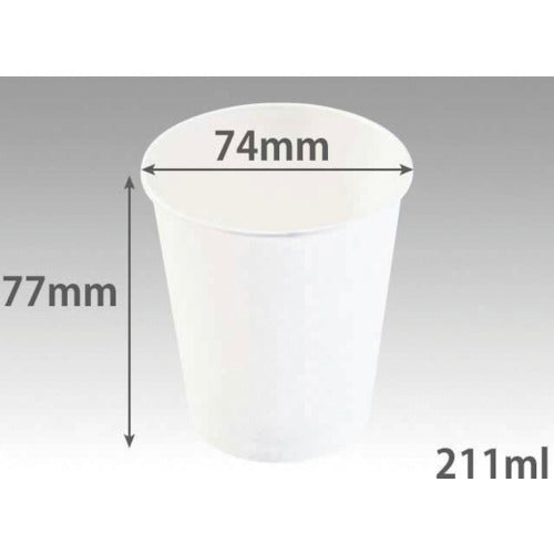 パックスタイル　紙コップ７オンス白　286219　1 袋