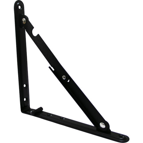 TRUSCO Folding Shelf Bracket 300mm Black LTO-300-BK 1 Piece