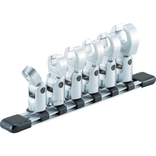 ＴＯＮＥ　フレックスクロウフットレンチセット（ホルダー付）　９ｐｃｓ　HSCF309F　1 Ｓ