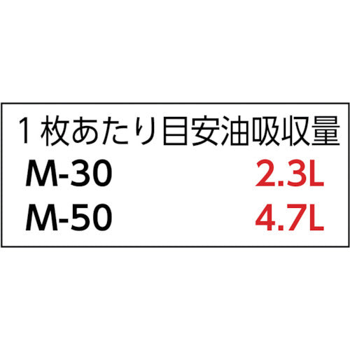 ＪＯＨＮＡＮ　油吸収材　アブラトール　マット　３０×３０×２ｃｍ　（５０枚入）　M-30　1 箱