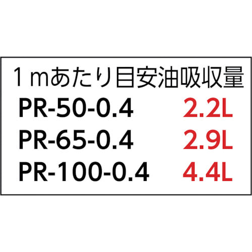 ＪＯＨＮＡＮ　油吸収材　アブラトール　ロール　幅１０００×厚さ４ｍｍ　５０ｍ巻　油吸収量２２０Ｌ　PR-100-0.4　1 巻