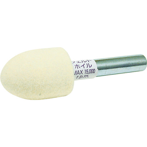 AC Felt Wheel with Shaft, 6X12X3, FUM612H, 10 pcs