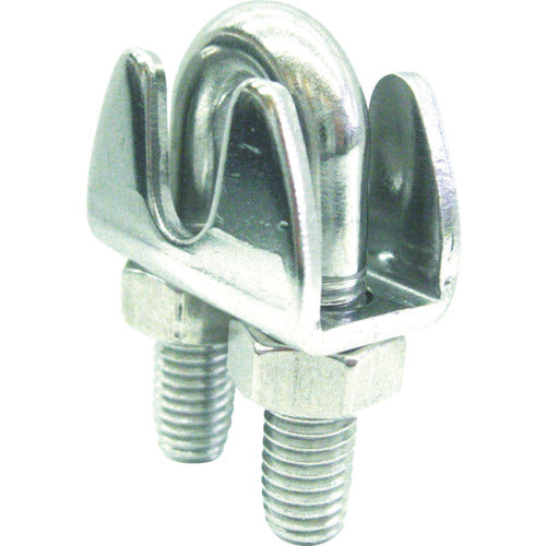水本　ステンレス　プレスワイヤークリップ　使用ロープ径４ｍｍ　B-2350　1 個
