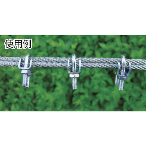 水本　ステンレス　プレスワイヤークリップ　使用ロープ径４ｍｍ　B-2350　1 個