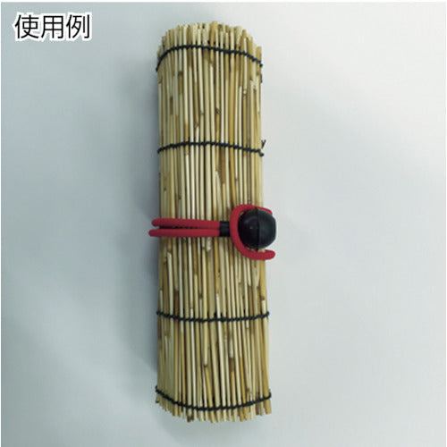 ユタカメイク　ゴム　ボール止めバンジーコード　５ｍｍ×６００ｍｍ　赤　BCB-605　1 本