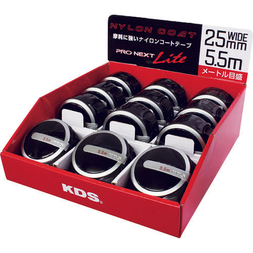 KDS Convex ProNext Light 25 width 5.5m Black PXL25-55PBK 1 piece