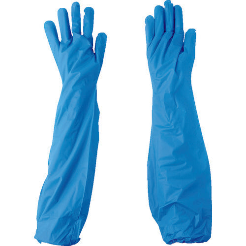 S.T. NO944 Polyethylene Disposable Gloves Long Type Blue (30 pieces) NO944B 1 box