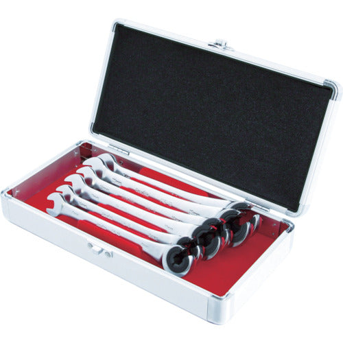 Pro-Auto 6-piece flare nut gear wrench set FNG-6S 1 S