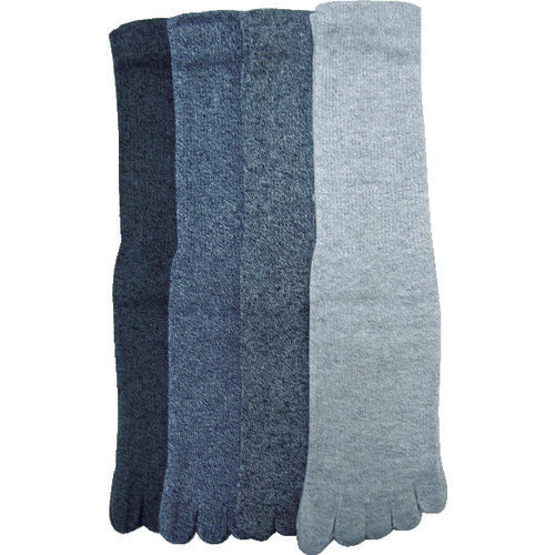 泉州　５本指ソックス　杢カラー４足組　642　1 Ｓ