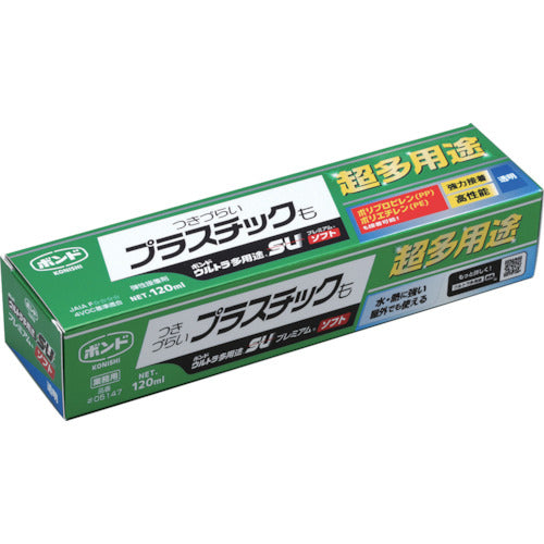 コニシ　ボンドウルトラ多用途ＳＵプレミアムソフト　１２０ｍｌ　透明　05147　1 本