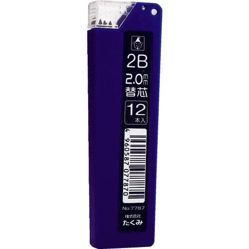 타크미 노크식 연필 대체심 2B (1Pk(봉투)=12개입) 7787 1 PK
