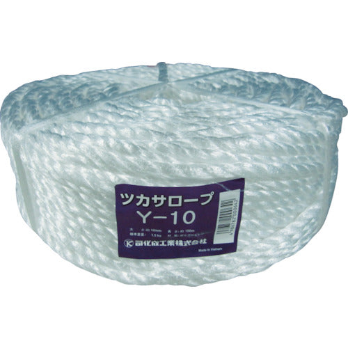 Tsukasa PP fusion-bonded triple-strand rope (Tsukasa rope) Y-10 Y-10 1 roll